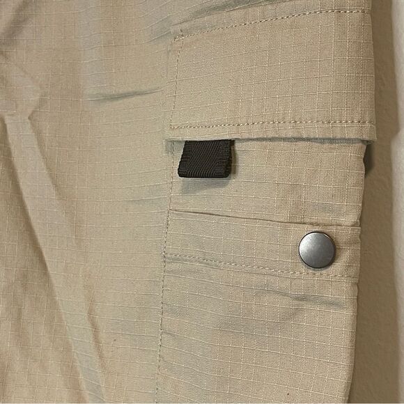 Topman cotton ripstop cargo short in stone - Picture 3 of 8